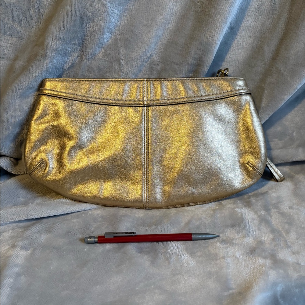 Vintage - COACH Ergo Leather Pleated Large Wristlet - Picture 4 of 5